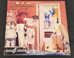 REO SPEEDWAGON signed autographed GOOD TROUBLE LP RECORD ALBUM BECKETT (BAS)
