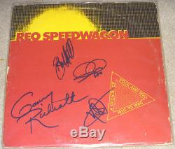 REO Speedwagon Authentic Band Signed Record Album Vinyl LP Autographed