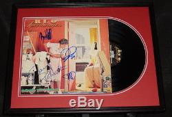 REO Speedwagon Group Signed Framed 1982 Good Trouble Record Album Display