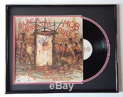 RONNIE JAMES DIO Signed BLACK SABBATH 1981 Record Album MATTED FRAMED DISPLAY