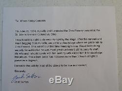 Rare Authentic Elvis Presley Signed Album Record Autographed with COA & Letter
