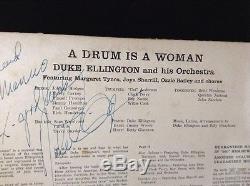 Rare Duke ELLINGTON Autographed Signed Album Record A Drum Is A Woman