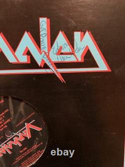 Rare Eddie Van Halen Full Name Signed Van Album with David Lee Roth Beckett COA