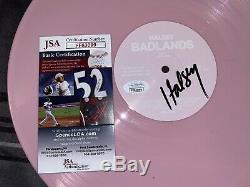 Rare Halsey Signed Autographed Badlands Vinyl Album Pink Record Jsa Coa +proof