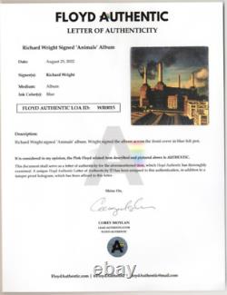 Richard Wright Pink Floyd signed autographed record album AMCo COA 20273