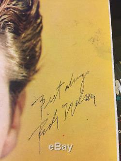 Rick Nelson Autograph He Signed Ricky Sings Again It's Late 1959 Record Album