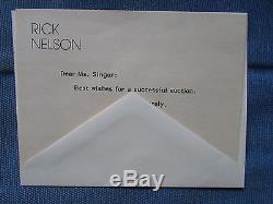 Ricky Nelson Signed Album JSA Authenticated Letter