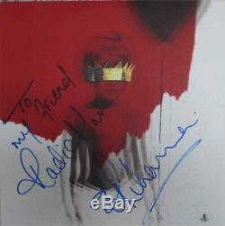 Rihanna Anti Autographed Signed Album LP Record Certified Authentic BAS COA