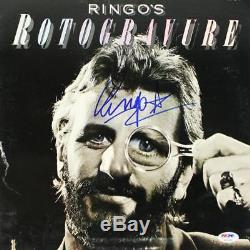 Ringo Starr Rotogravure Signed Album Cover With Vinyl The Beatles PSA/DNA #U01339