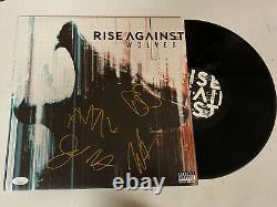 Rise Against Autographed Signed Wolves Vinyl Album Jsa Coa # Ss27789