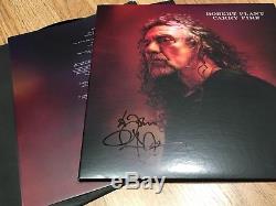 Robert Plant Carry Fire SIGNED PROOF Lp Album Led Zeppelin Rare Record to John