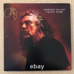 Robert Plant Signed Carry Fire LP Gatefold Record Album Led Zeppelin