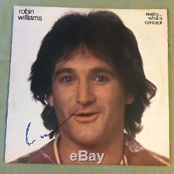 Robin Williams Autographs Reality. What A Concept 1979 Comedy Record Album