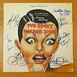 Rocky Horror Picture Show Signed Album with Record Conway Meat Loaf etc