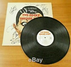 Rocky Horror Picture Show Signed Album with Record Conway Meat Loaf etc