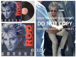 Rod Stewart signed Camouflage album vinyl record COA exact proof autographed