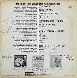 Roy Orbison Authentic Signed Greatest Hits Album Cover With Vinyl BAS #A79404