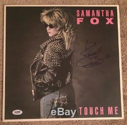 SAMANTHA FOX Autographed Signed TOUCH ME Vinyl Record Album PSA DNA