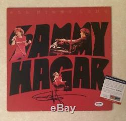 SAMMY HAGAR Autographed Signed ALL NIGHT LONG Record Vinyl Album PSA DNA Certif
