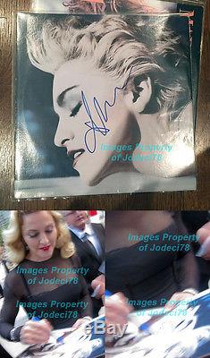 SEXY Madonna signed TRUE BLUE Vinyl Album LP EXACT PROOF