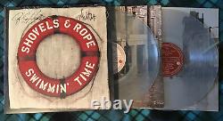 SHOVELS AND ROPE SIGNED SWIMMIN' TIME CLEAR COLOR VINYL LP ALBUM Record