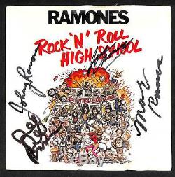 SIGNED AUTOGRAPHED THE RAMONES With JOEY JOHNNY DEE DEE MARKY 7 ALBUM BECKETT BAS