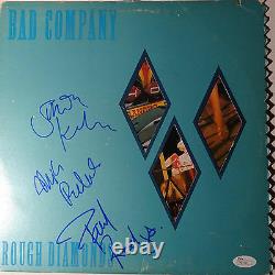 SIGNED BAD COMPANY PAUL RODGERS KIRKE & RALPHS AUTOGRAPHED LP WithPIC JSA P87391