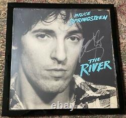SIGNED, Framed, Bruce Springsteen THE RIVER Vinyl LP Record Album with COA
