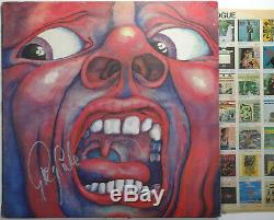 SIGNED GREG LAKE AUTOGRAPHED 12 LP COURT OF THE CRIMSON KING LP ALBUM WithPIC