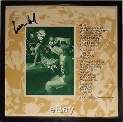 SIGNED LOU REED AUTOGRAPHED BERLIN LYRIC LP ALBUM INSERT BOOKLET FRAMED WithPIC