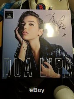 SINGER Dua Lipa SIGNED Vinyl Record Album 12 NEW RULES! Autographed Brand New