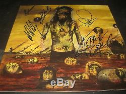 SLAYER CHRIST ILLUSION Signed Autograph Record Album x 4 COMPLETE