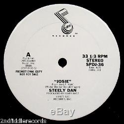 STEELY DAN-Autographed JOSIE Promo Maxi Single Album-Walter Becker-Donald Fagen