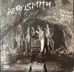 STEVEN TYLER AUTOGRAPHED SIGNED AEROSMITH NIGHT IN THE RUTS PSA/DNA RECORD ALBUM
