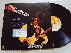 STEVE MILLER AUTOGRAPHED FLY LIKE AN EAGLE TAKE The MONEY And RUN RECORD ALBUM