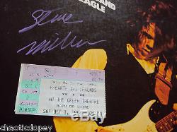 STEVE MILLER AUTOGRAPHED FLY LIKE AN EAGLE TAKE The MONEY And RUN RECORD ALBUM
