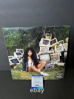 SZA Signed Vinyl Cover Ctrl Album Limited Green SZA Autograph PSA Authenticated