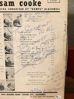 Sam Cooke R&B Singer Civil Rights Rare Singed Autograph Photo Record Album COA