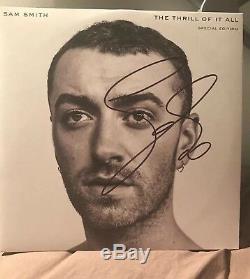 Sam Smith SIGNED AUTOGRAPH The Thrill Of It All Vinyl Album Special Edition