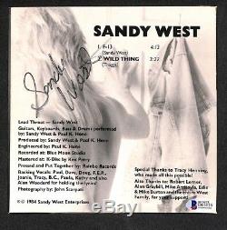 Sandy West The Runaways Signed Autographed 7 Album Record Beckett Bas Very Rare