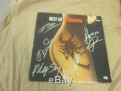 Scorpions Autographed Record Album 5 Signatures Hologram