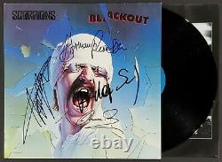 Scorpions Band Signed Blackout Album Lp Vinyl Record Album Jsa Cert
