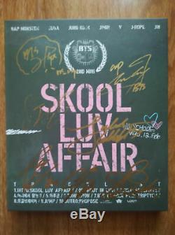 Signed Album BTS Bangtan Boys SKOOL LUV AFFAIR Jung Kook Jin ALL7 Hand Autograph