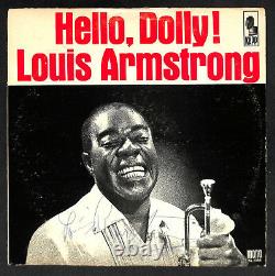 Signed Autographed Auto Louis Armstrong Satchmo Hello Dolly Album Beckett Bas