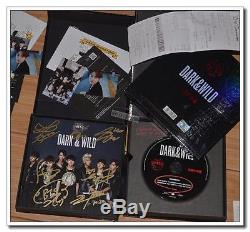 Signed BTS Bangtan Boys Album DARK&WILD CD+Booklet+card Hand Autograph official