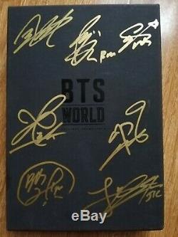 Signed BTS Bangtan Boys World OST ALL7 Autograph JungKook Jin SUGA JHope Jimin