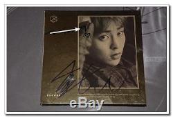 Signed EXO Album EXODUS CD+Booklet+Poster+MV Hand AUTOGRAPH Authentic dedication