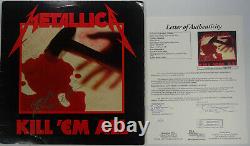 Signed Metallica Autographed Kill'em All Megaforce Lp Album Cliff Jsa # Bb47636
