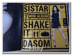 Signed Sistar ALL4Member 3rd Album SHAKE IT CD+Booklet Hand Autograph Authentic