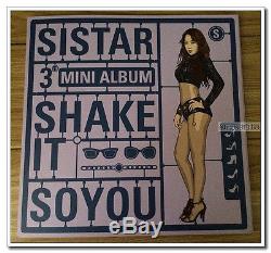 Signed Sistar ALL4Member 3rd Album SHAKE IT CD+Booklet Hand Autograph Authentic